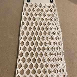 Tibi fishnet macrame knit skirt - small, NWT